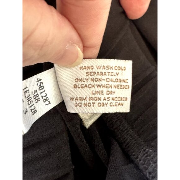 Chico's Farrah Fringe Midi Skirt Size Small Black Pull On Whimisgoth Festival - Picture 3 of 8